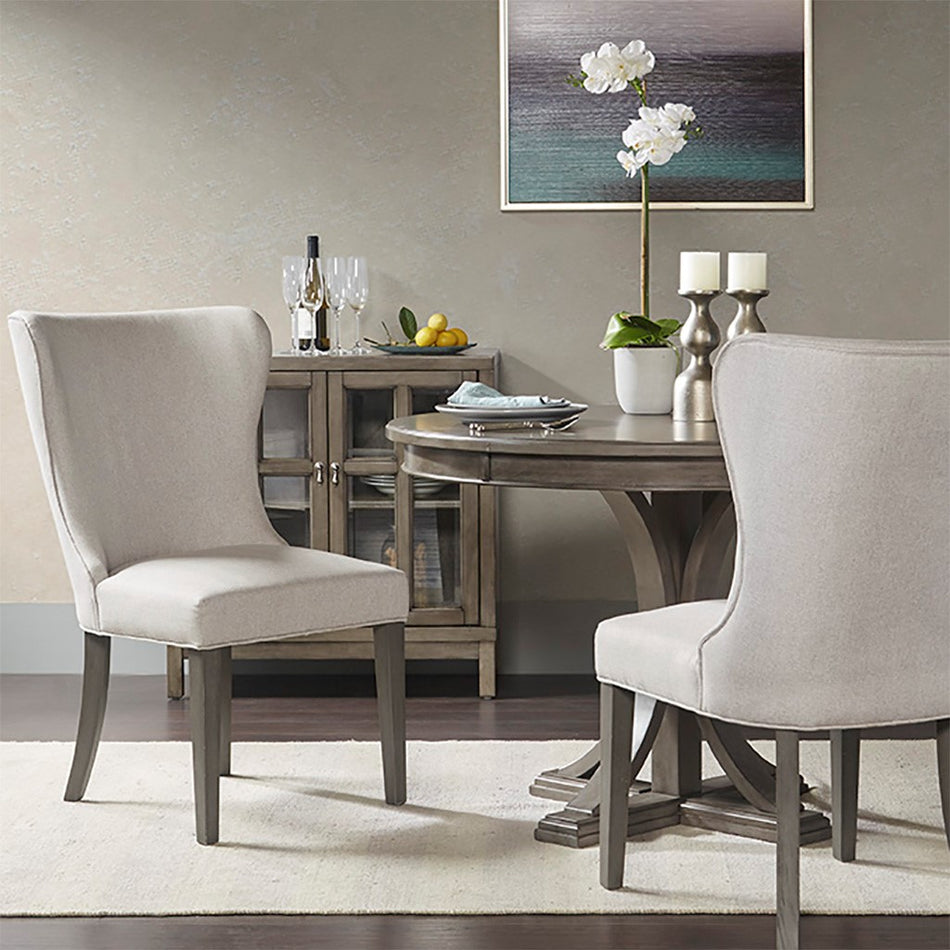 Madison Park Signature Helena Dining Side Chair - Cream / Grey 