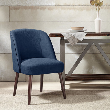 Madison Park Bexley Rounded Back Dining Chair - Blue 