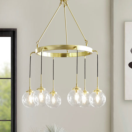 INK+IVY Clive Chandelier - Gold 