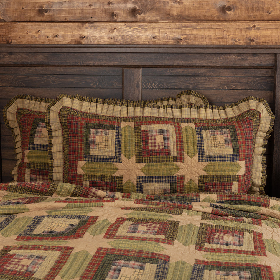 Tea Cabin King Sham 21x37