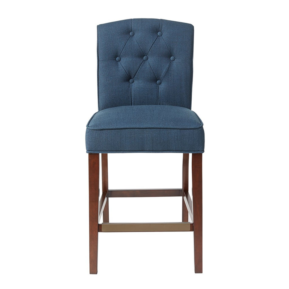 Marian Tufted Counter Stool - Navy