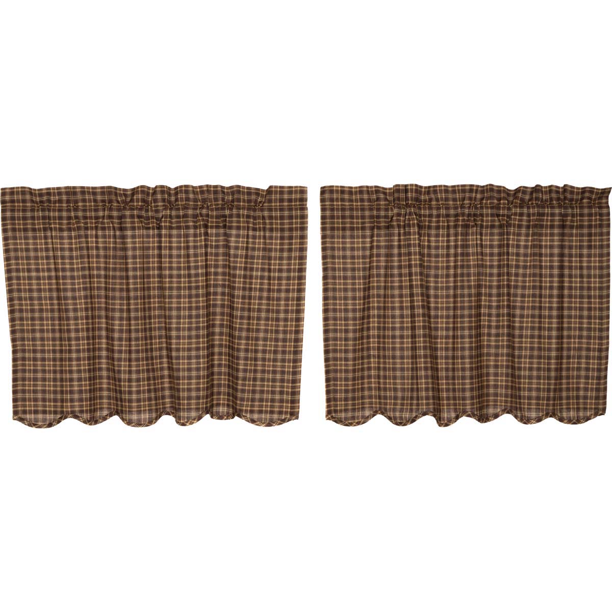 Oak & Asher Prescott Tier Scalloped Set of 2 L24xW36 By VHC Brands