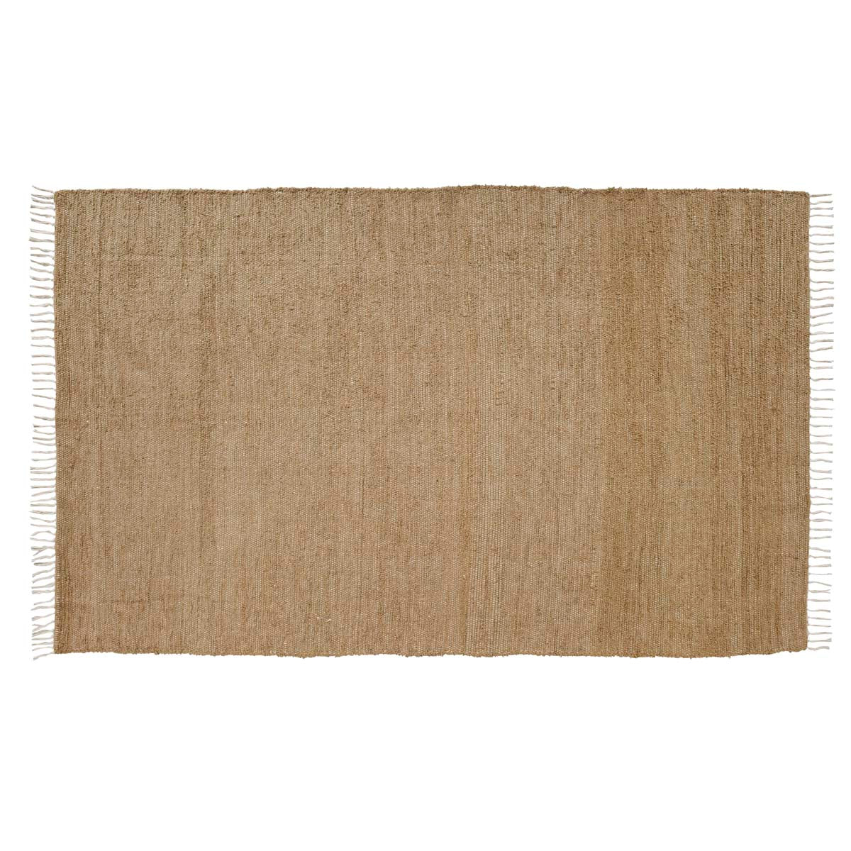 April & Olive Burlap Natural Chindi/Rag Rug 60x96 By VHC Brands