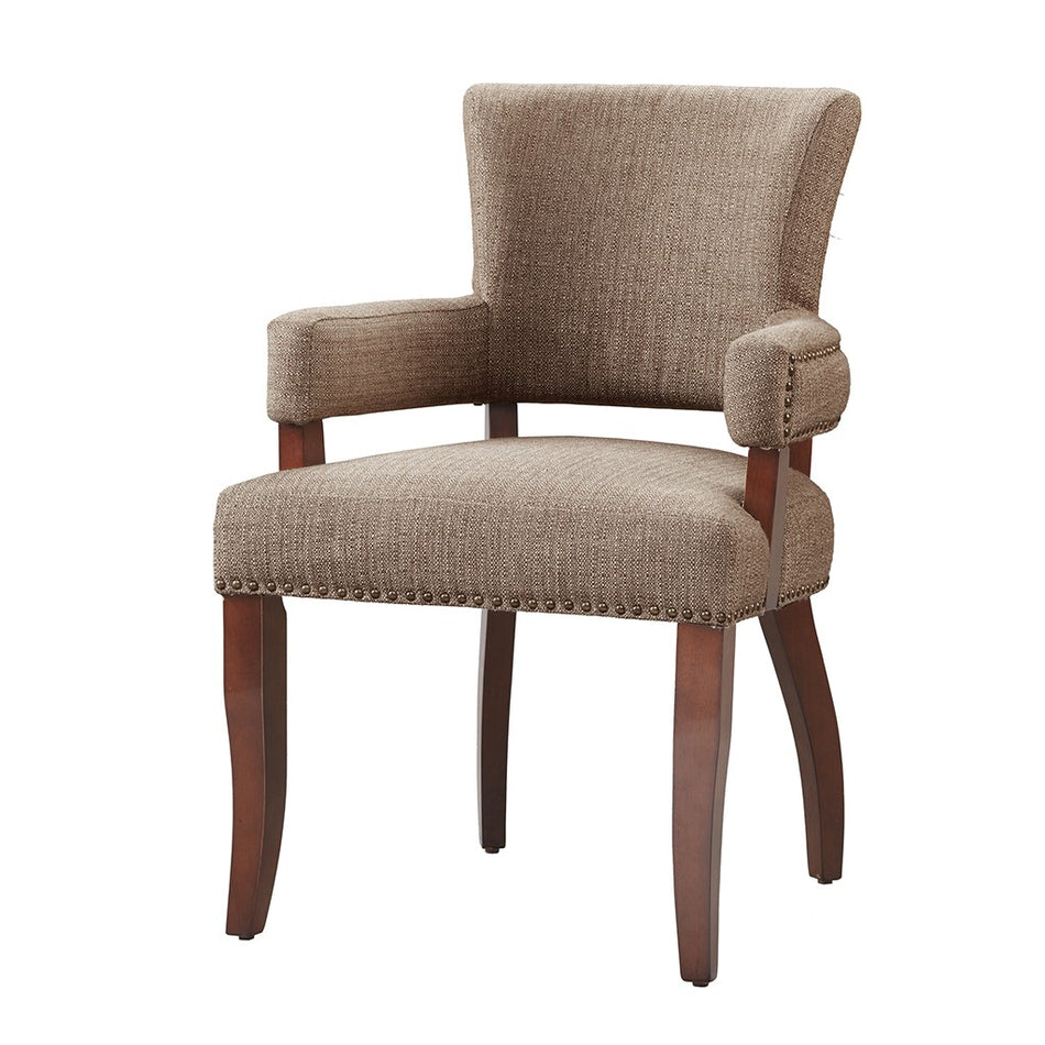 Dawson Arm Dining Chair - Brown