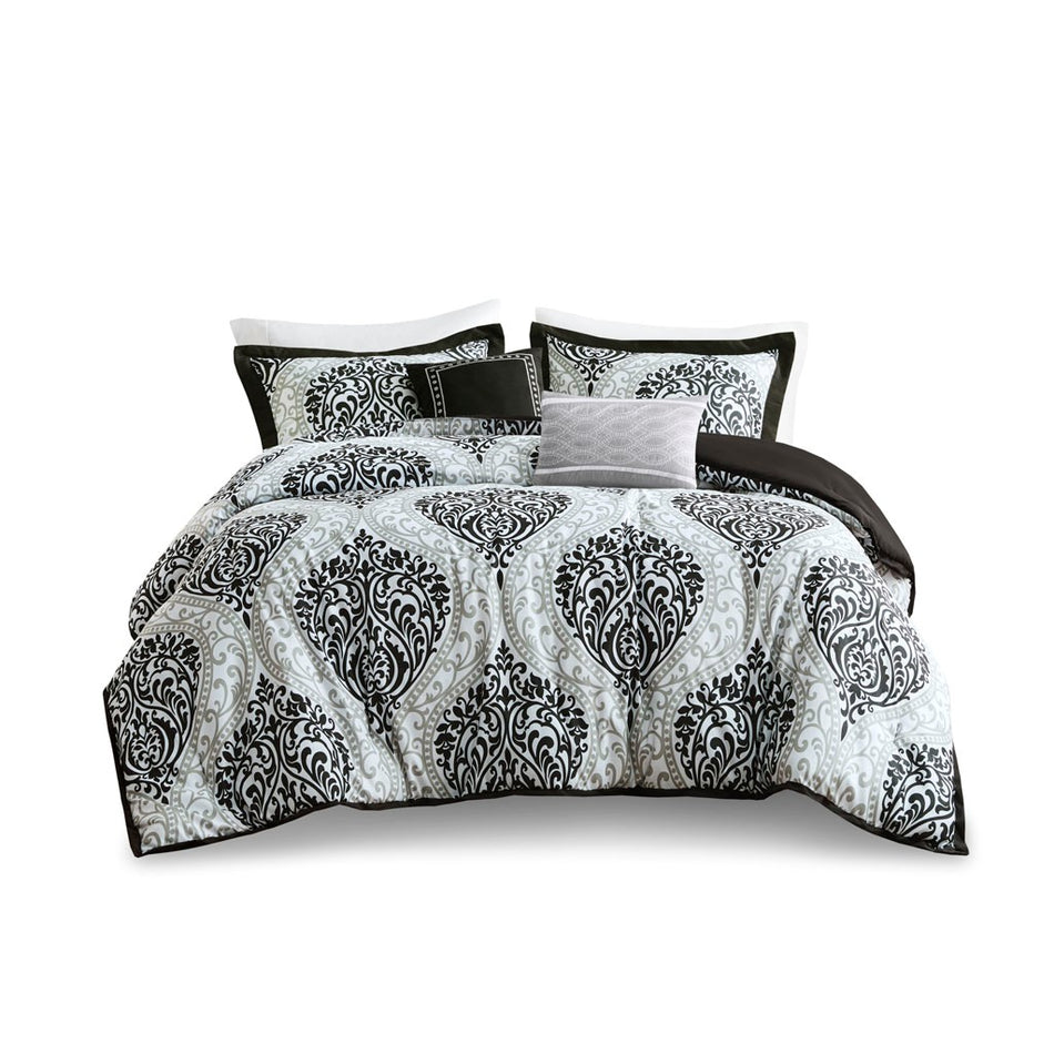 Senna Comforter Set - Black - King Size / Cal King Size