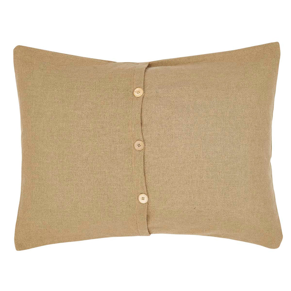 April & Olive Burlap Natural Standard Sham 21x27 By VHC Brands