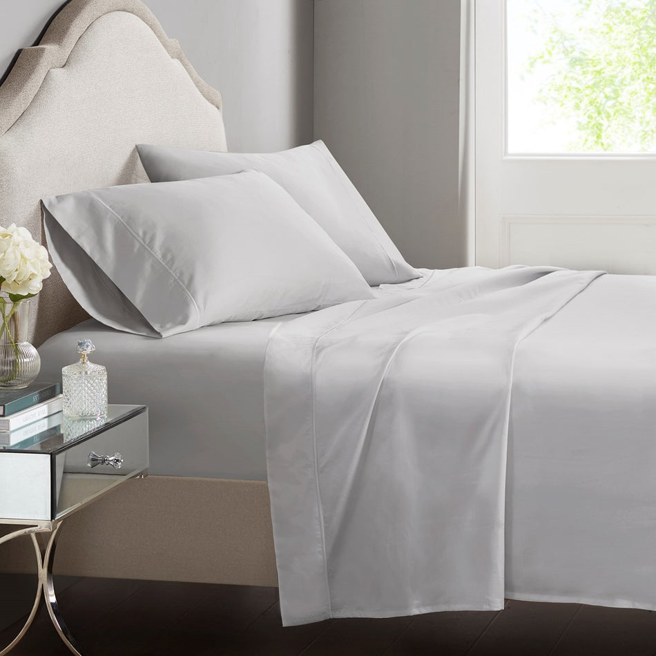 Croscill Luxury Egyptian 500TC Cotton Sheet Set - Grey  - King Size Shop Online & Save - expresshomedirectr.com