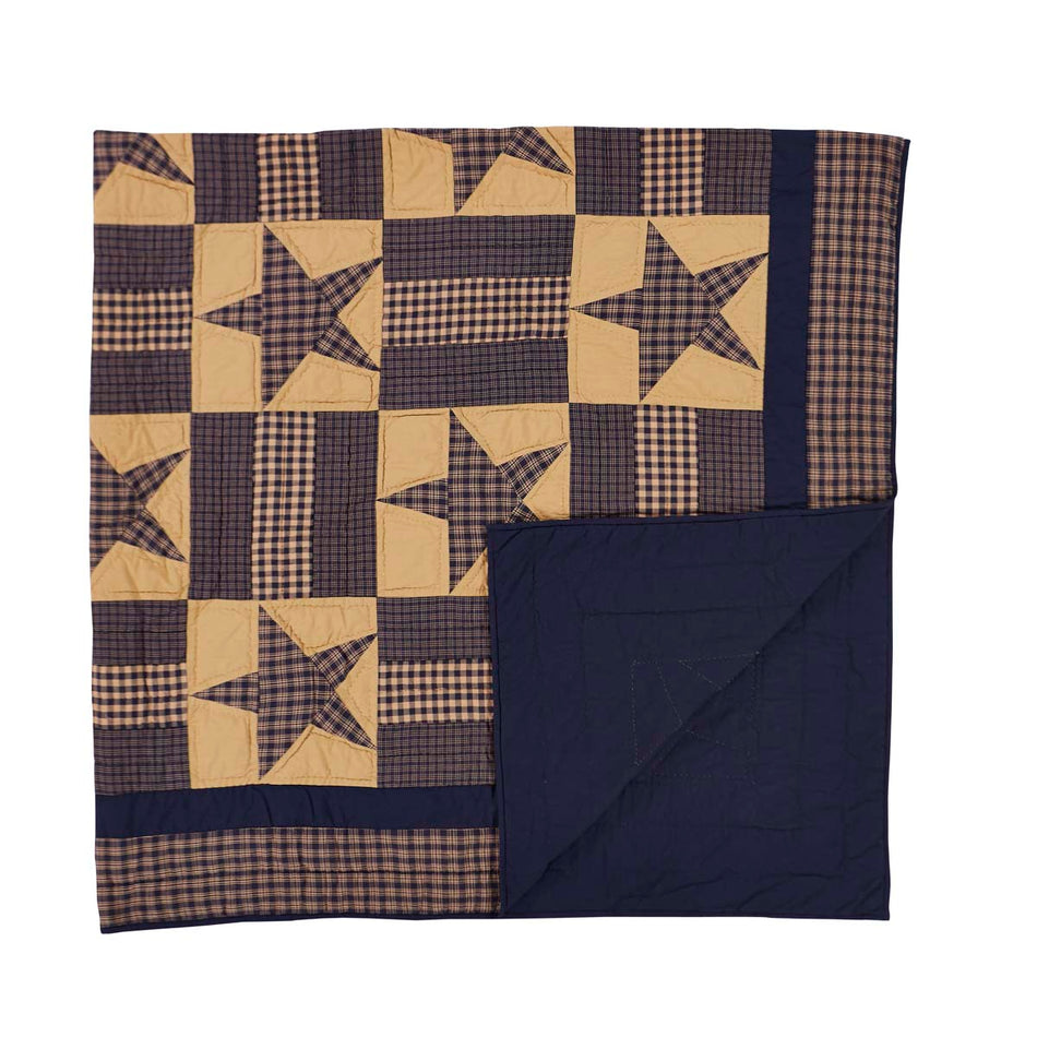 Mayflower Market Teton Star King Quilt 105Wx95L By VHC Brands