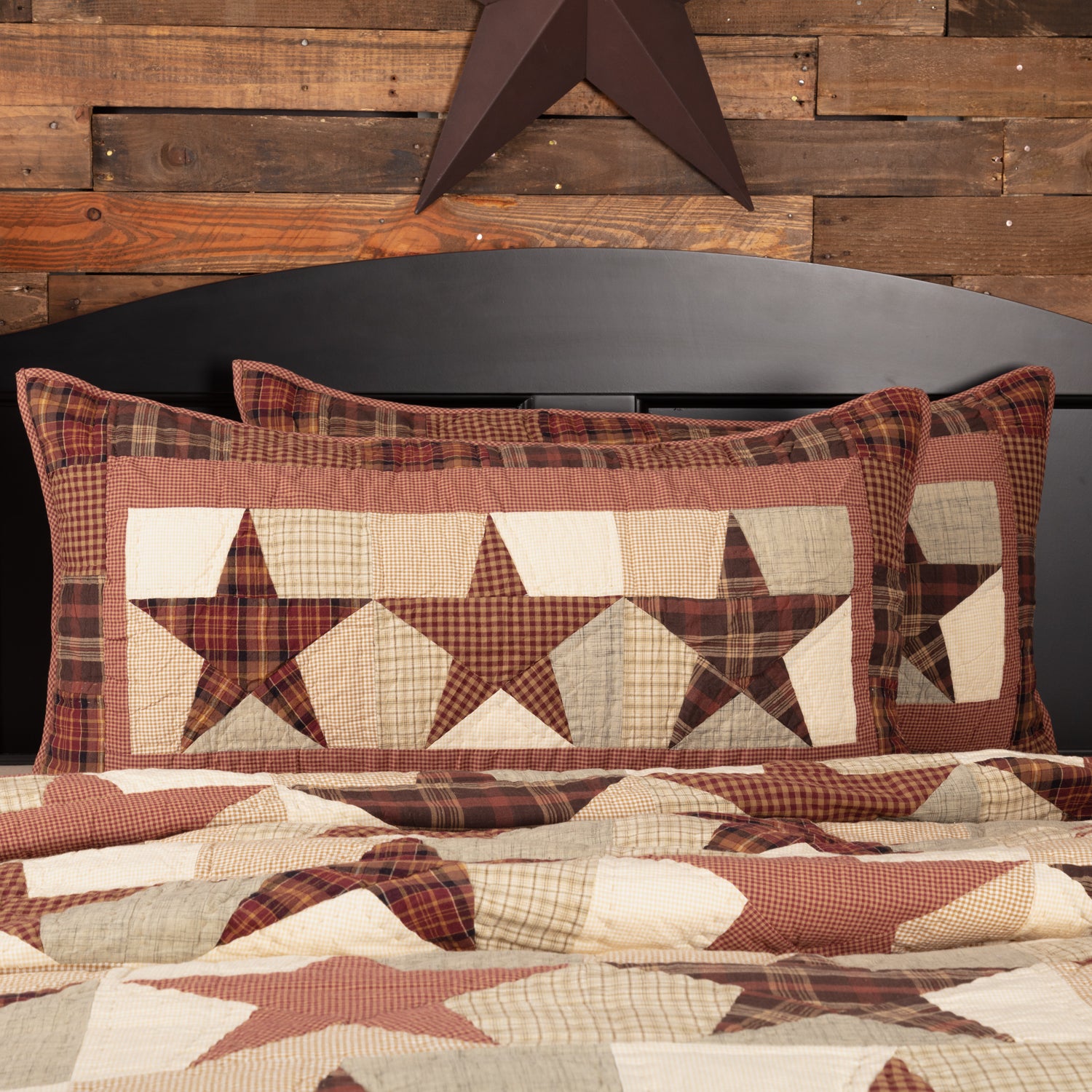 Mayflower Market Abilene Star King Sham 21x37 By VHC Brands