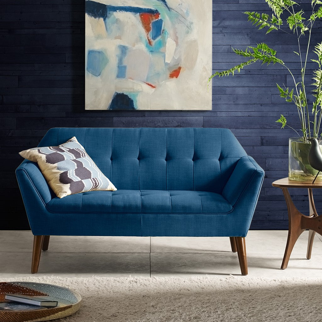 INK+IVY Newport Loveseat - Blue 