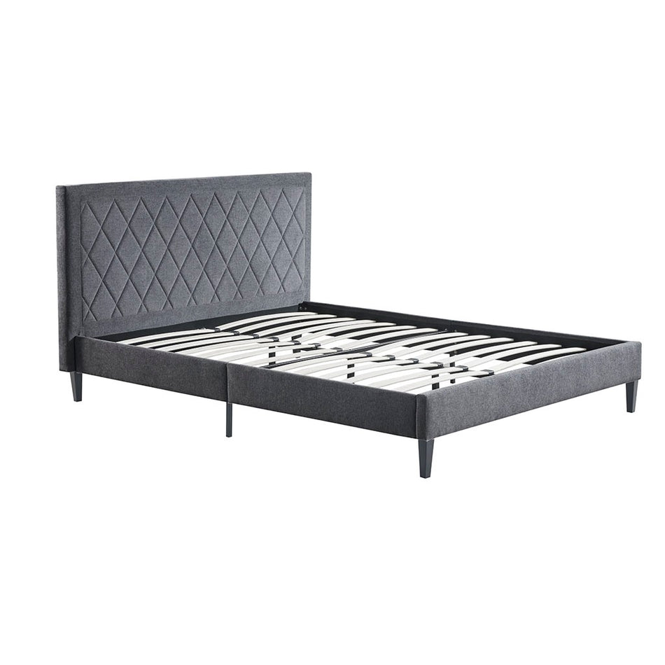 Rowen Rowen King Platform Bed - Charcoal - King Size