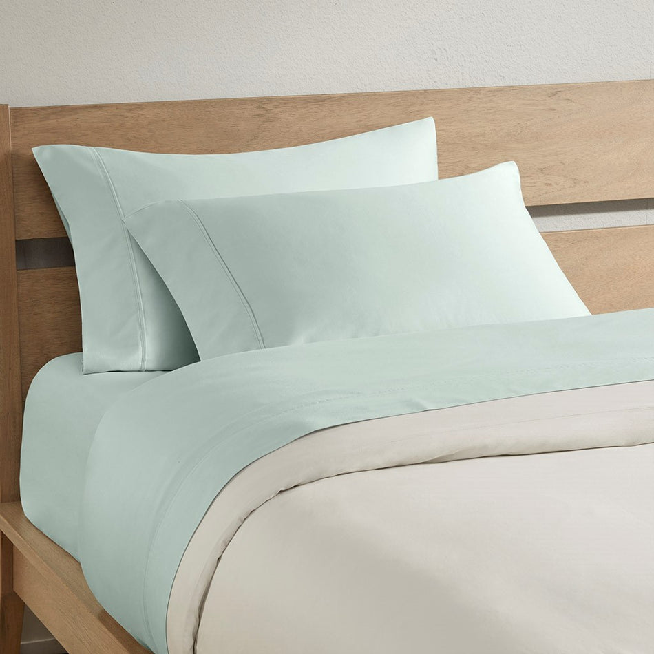 Clean Spaces 300TC BCI Cotton 300TC 2PK BCI Cotton Pillowcase - Seafoam - King Case