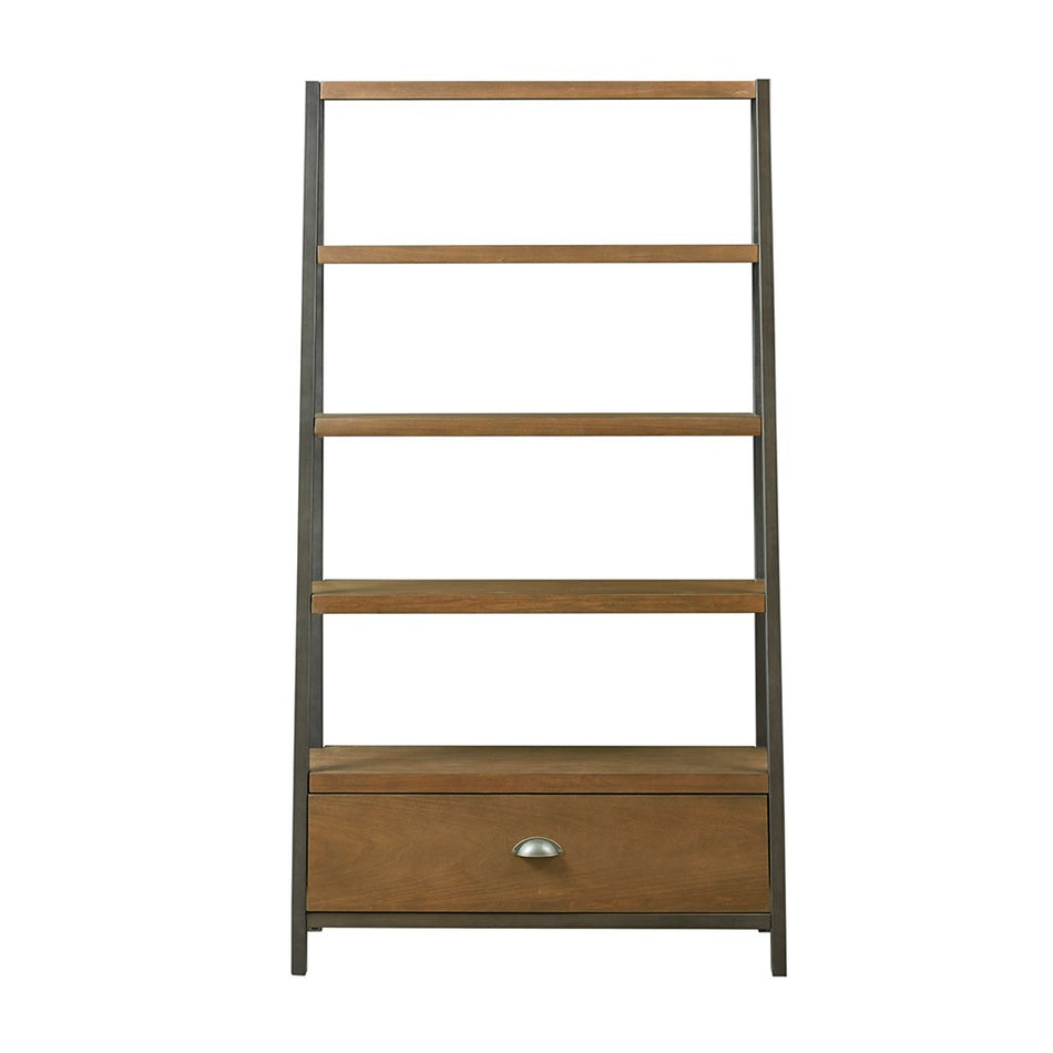 Seymore Bookcase - Brown / Bronze