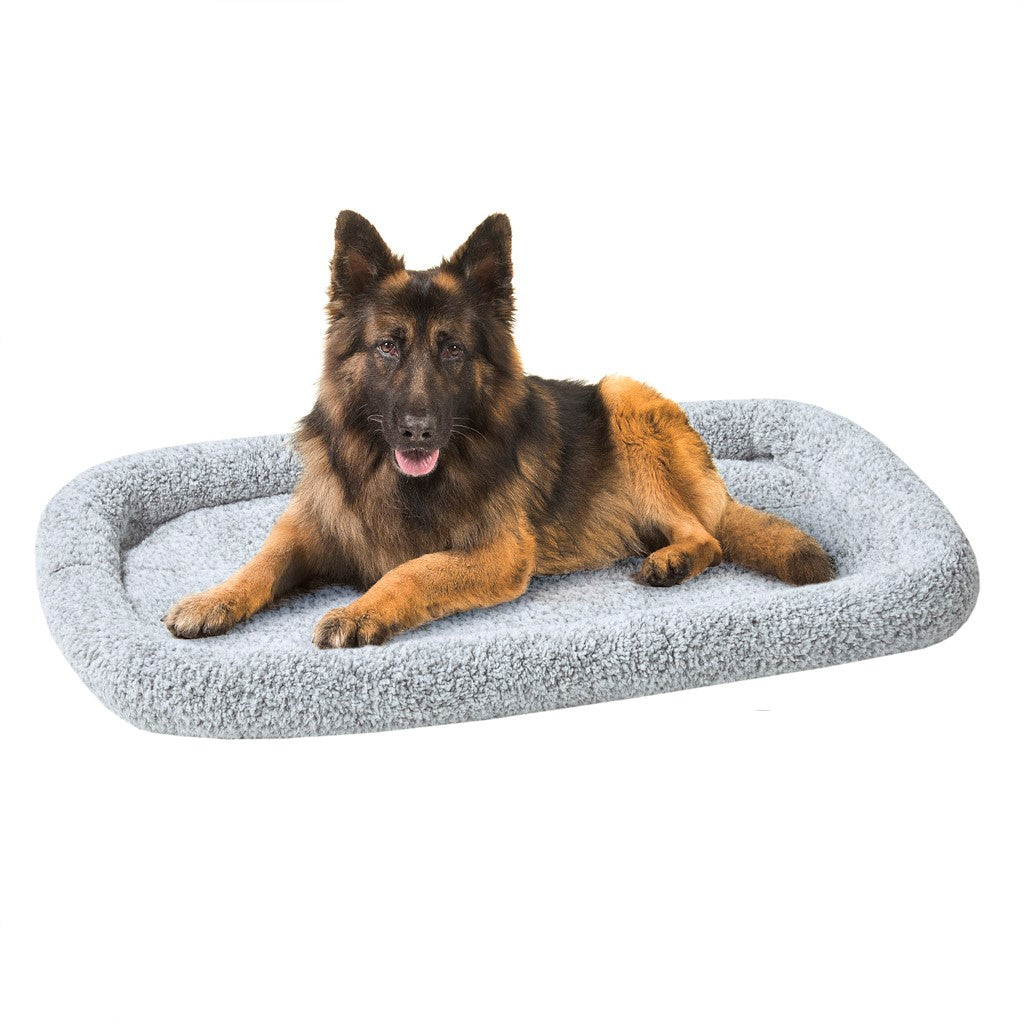 Friends Forever Friends Forever Bolster Dog Bed Crate Pad, Sherpa Fleece Washable Dog Mat for Raised Dog Bed and Dog Crate Bed
 - Grey - XL - PET63CM6021