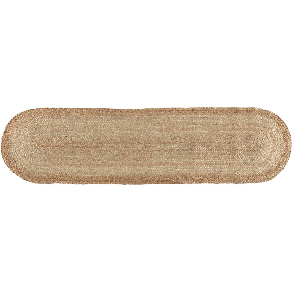 April & Olive Natural Jute Runner 13x48 By VHC Brands