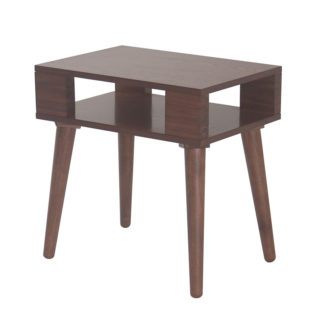 INK+IVY Jayce Mid Century Wood End table - Pecan 