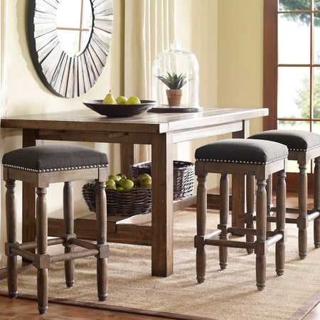 Madison Park Cirque Counter Stool Set of 2 - Grey 