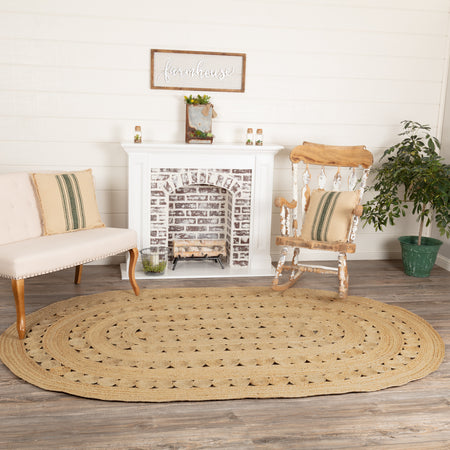 April & Olive Celeste Jute Rug Oval 72x108 By VHC Brands