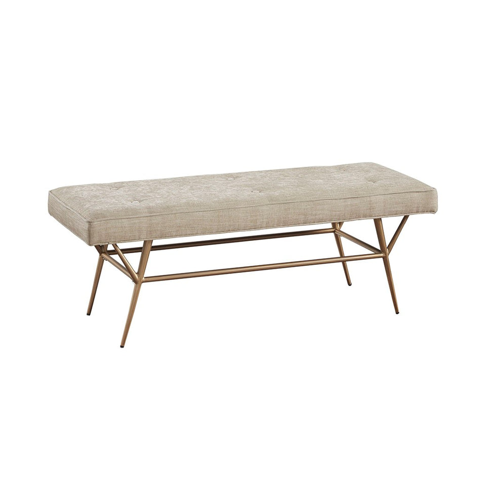 Tinsley Accent Bench - Light Tan