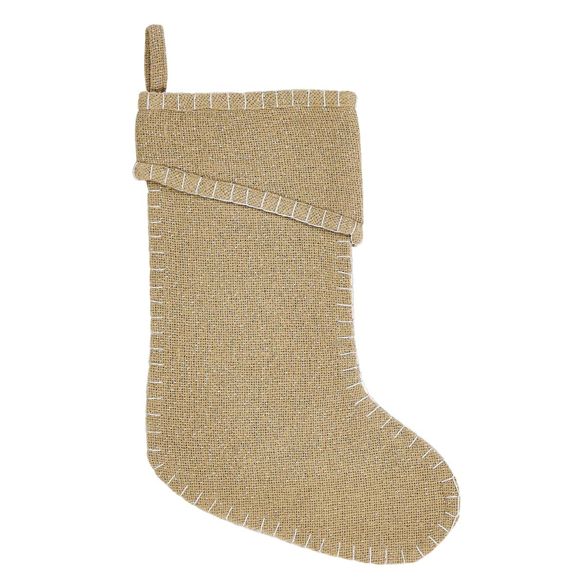 Seasons Crest Nowell Natural Stocking 11x15 By VHC Brands