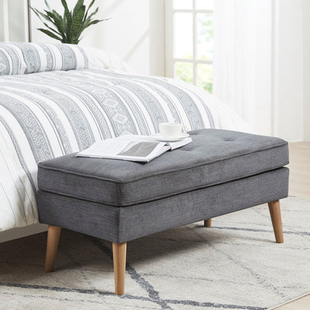 INK+IVY Sylvia Ottoman - Grey 