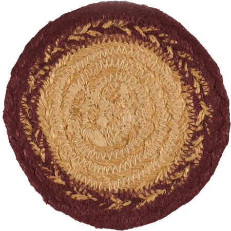 Mayflower Market Potomac Jute Coaster Stencil Star Set of 6 By VHC Brands