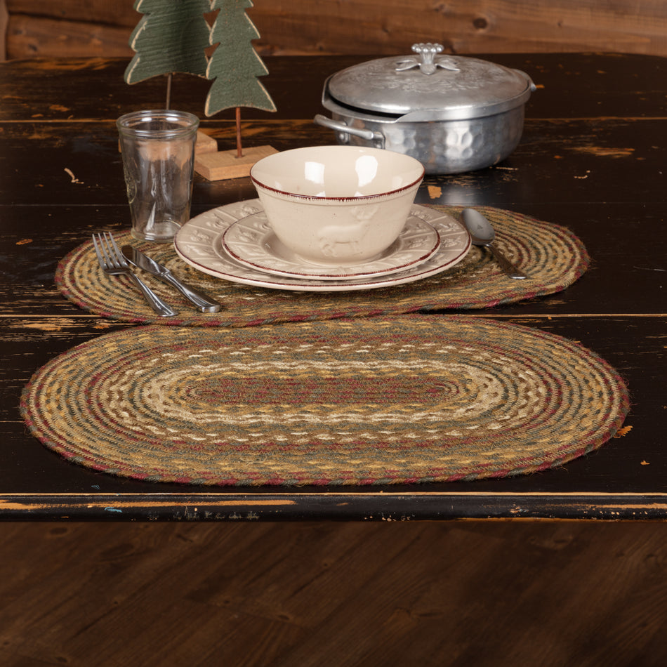 Tea Cabin Jute Placemat Set of 6 12x18