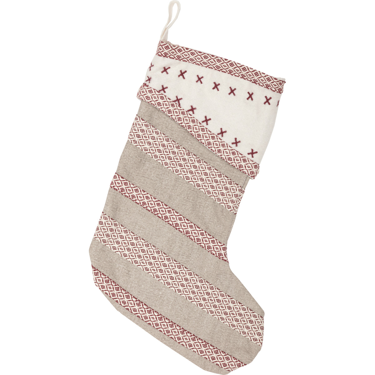 Seasons Crest Liv Stocking 11x15 By VHC Brands