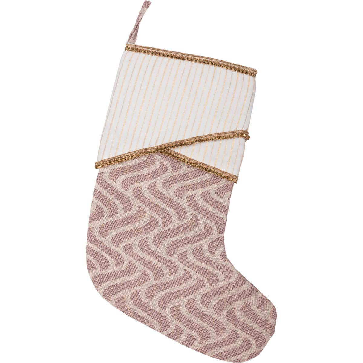 Seasons Crest Magdalene Stocking 11x15 By VHC Brands