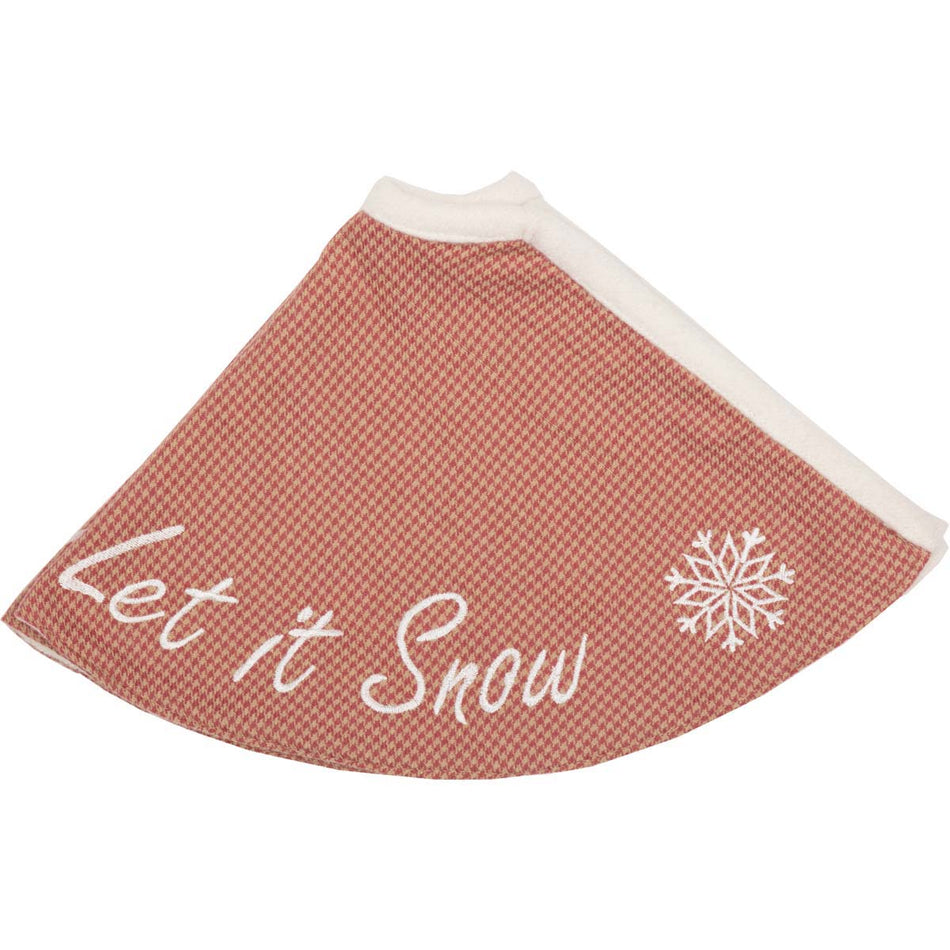 Seasons Crest Let It Snow Mini Tree Skirt 21 By VHC Brands