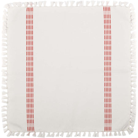 April & Olive Madeline Red Napkin Set of 6 18x18 By VHC Brands