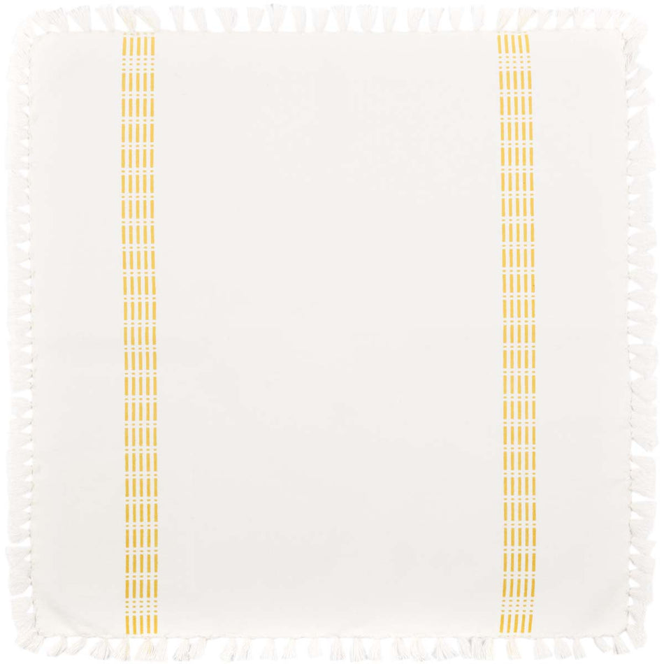 April & Olive Madeline Yellow Napkin Set of 6 18x18 By VHC Brands