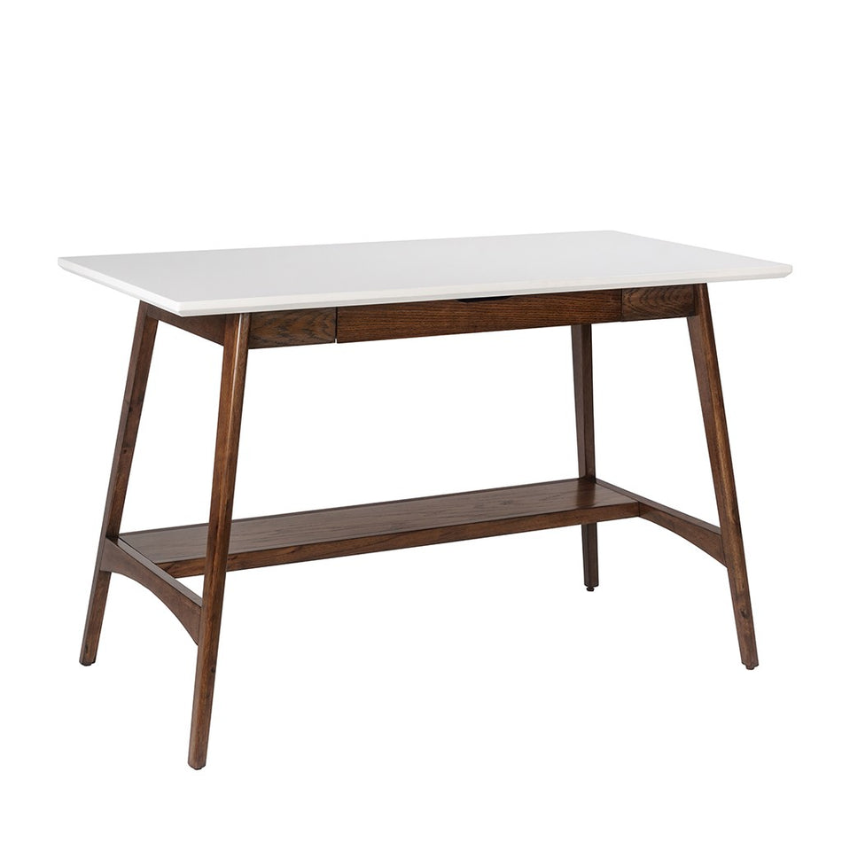 Parker Desk - Off White / Pecan