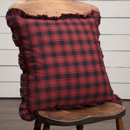 Oak & Asher Cumberland Plaid Pillow 18x18 By VHC Brands