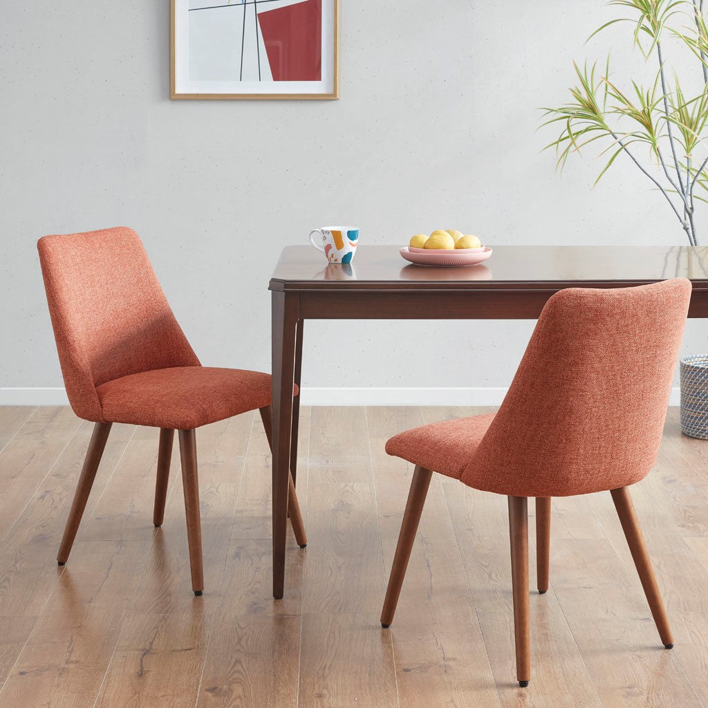 INK+IVY Nadia Dining Chair Set of 2 - Orange 