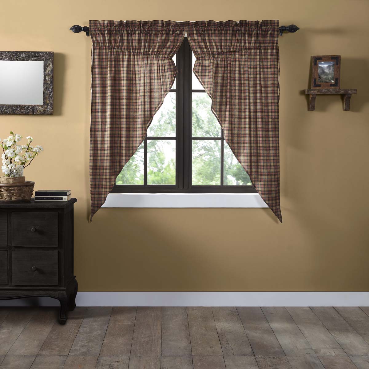 Oak & Asher Crosswoods Prairie Short Panel Set of 2 63x36x18 By VHC Brands