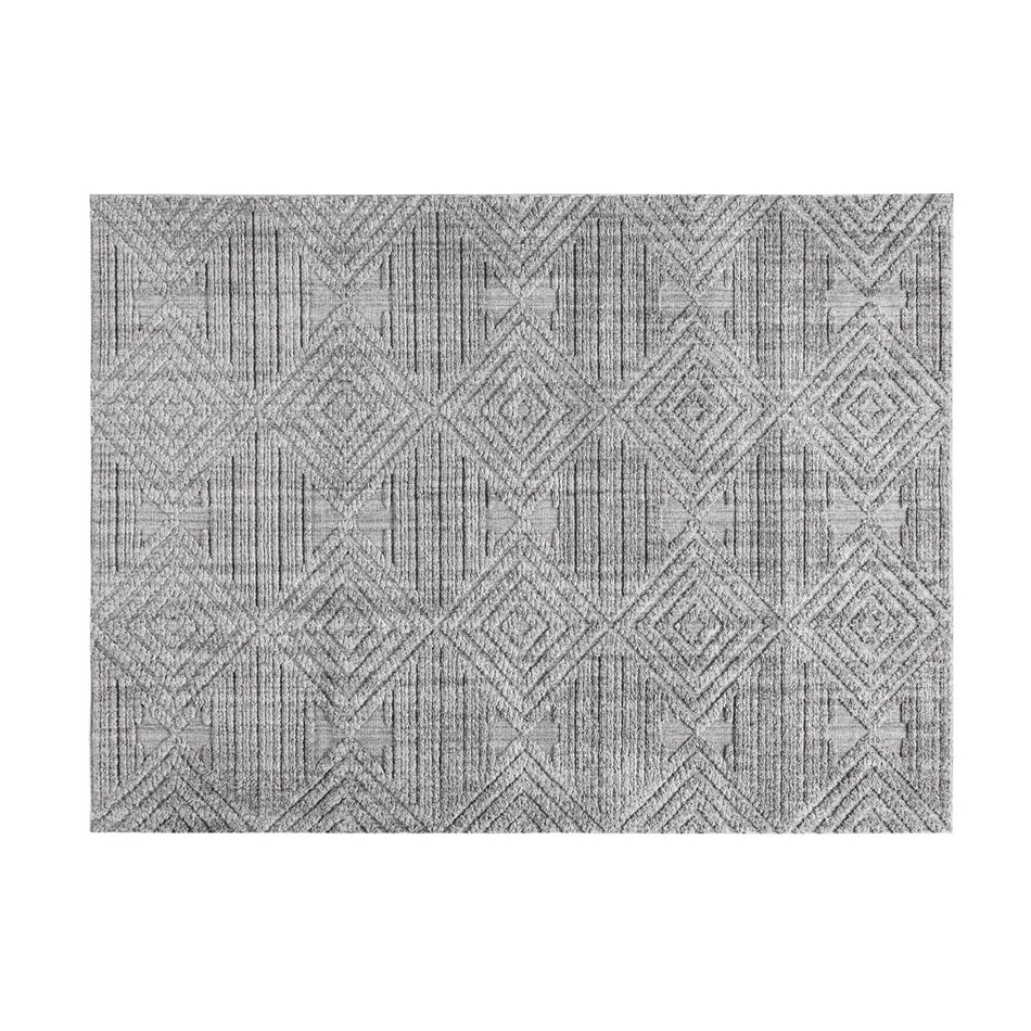 Charlotte Terni Geo Indoor Area Rug - Gray - 5x7'