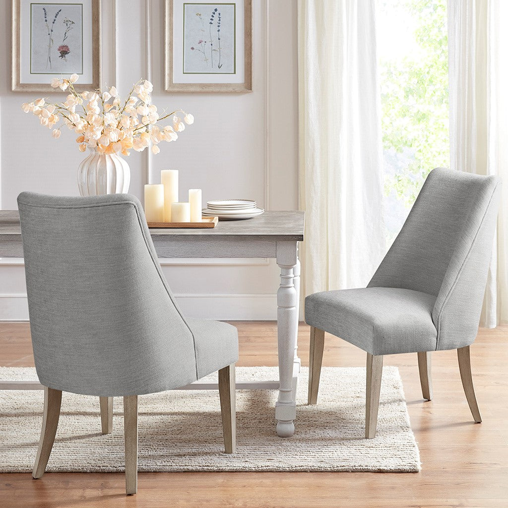 Martha Stewart Winfield Upholstered Dining chair Set of 2 - Light Grey  Shop Online & Save - expresshomedirectr.com