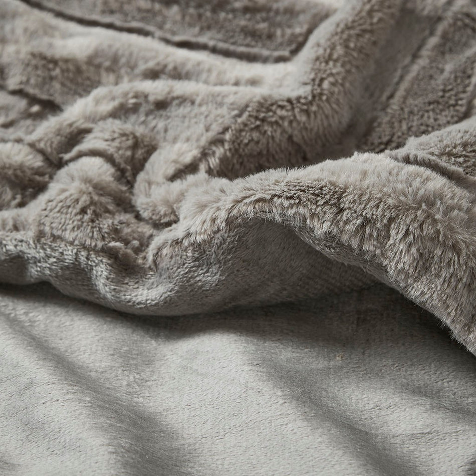 Arctic Ultra Plush Down Alternative Throw - Grey - 50x60"