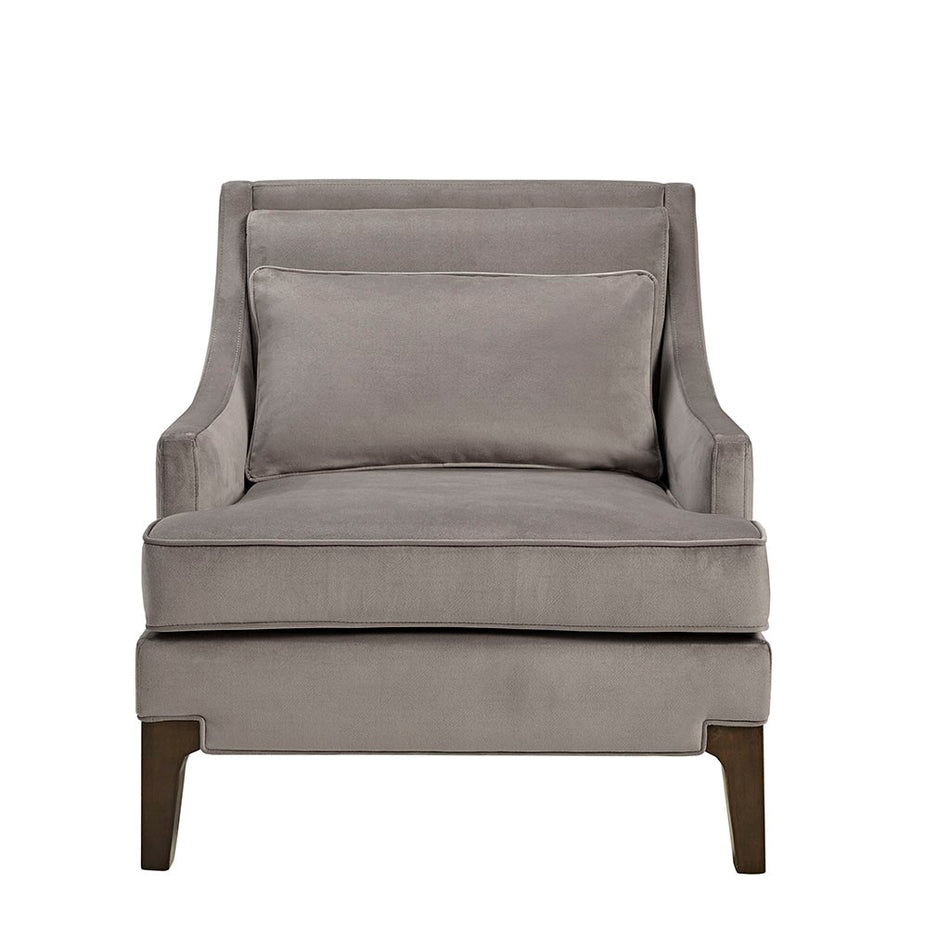 Anna Arm Accent Chair - Light Grey