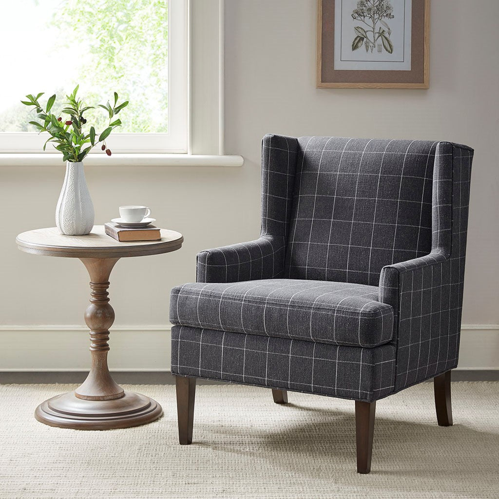 Martha Stewart Decker Accent Chair - Charcoal 