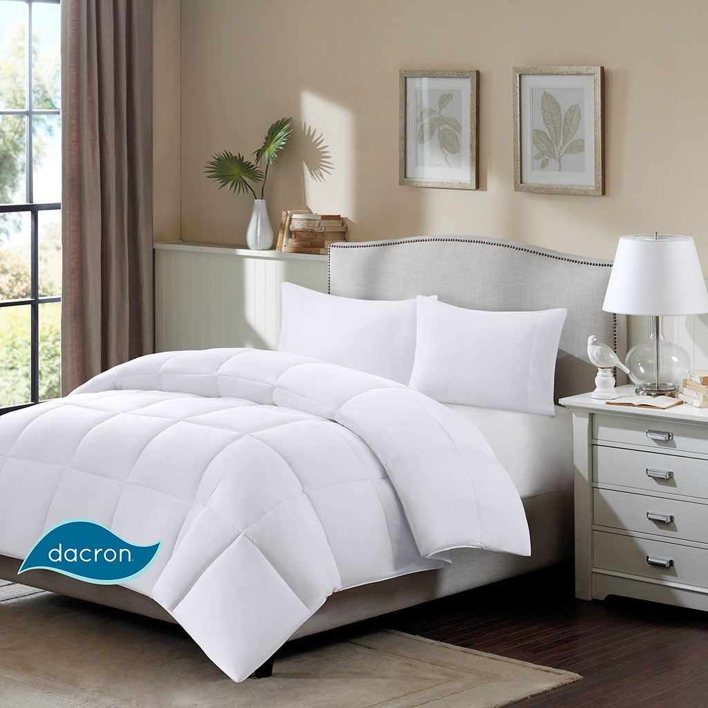 True North by Sleep Philosophy Northfield All season Stain Release 3M Scotchgard Cotton Twill Supreme Down Blend Comforter - White - Full Size / Queen Size