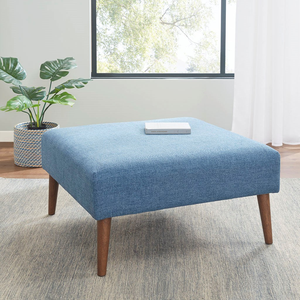 INK+IVY Maise Ottoman - Blue 