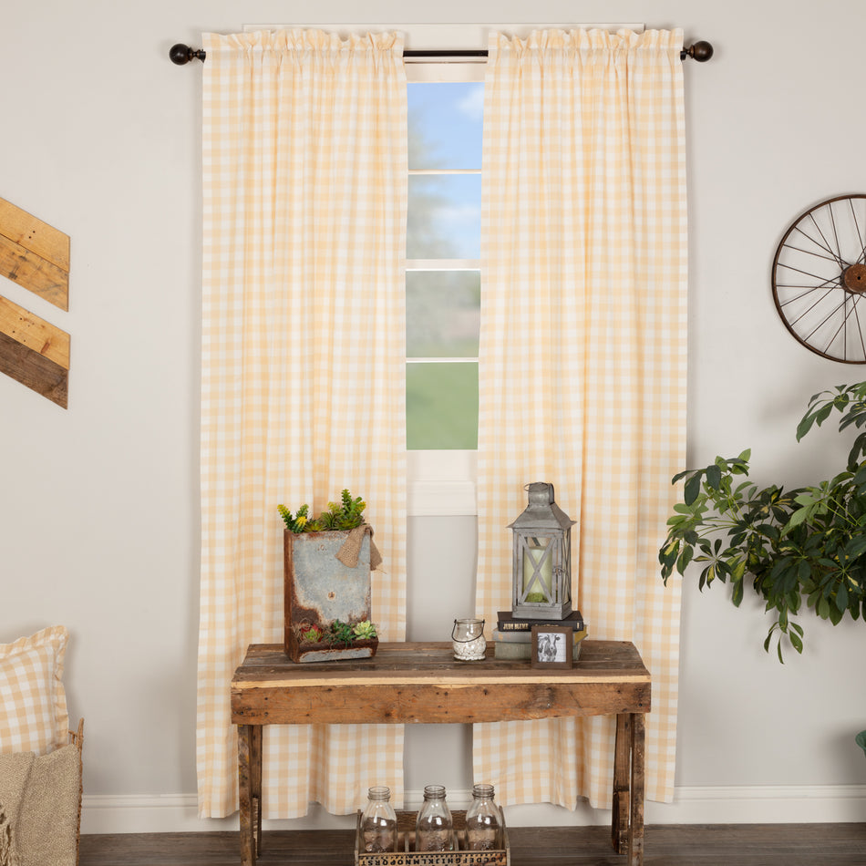 Annie Buffalo Tan Check Panel Set of 2 84x40