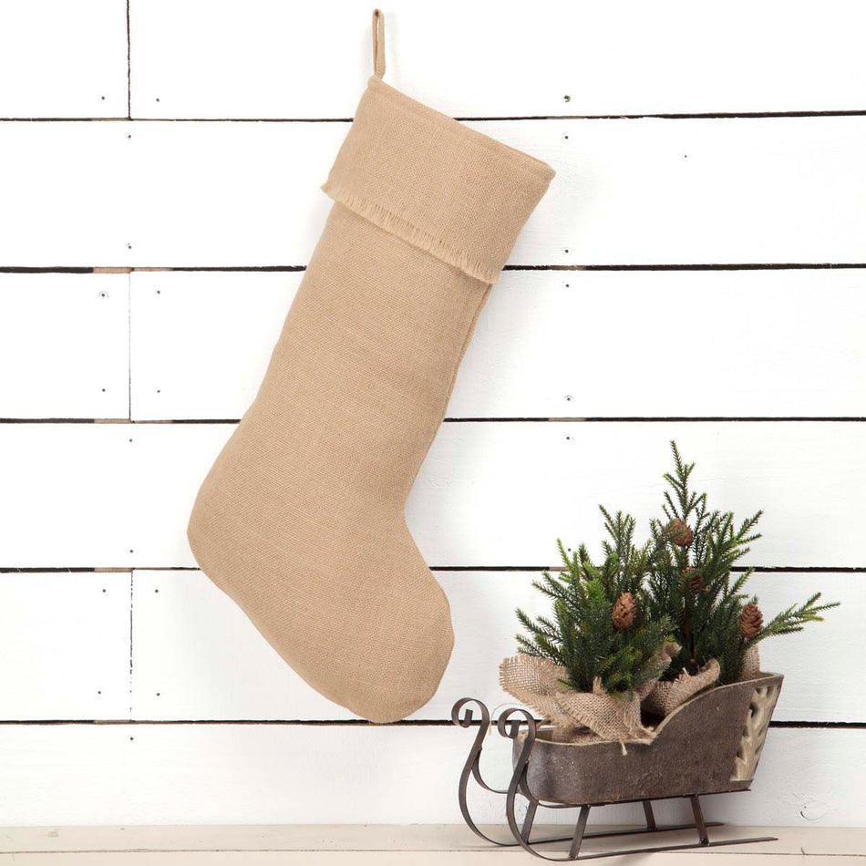 Jute Burlap Natural Stocking 12x20