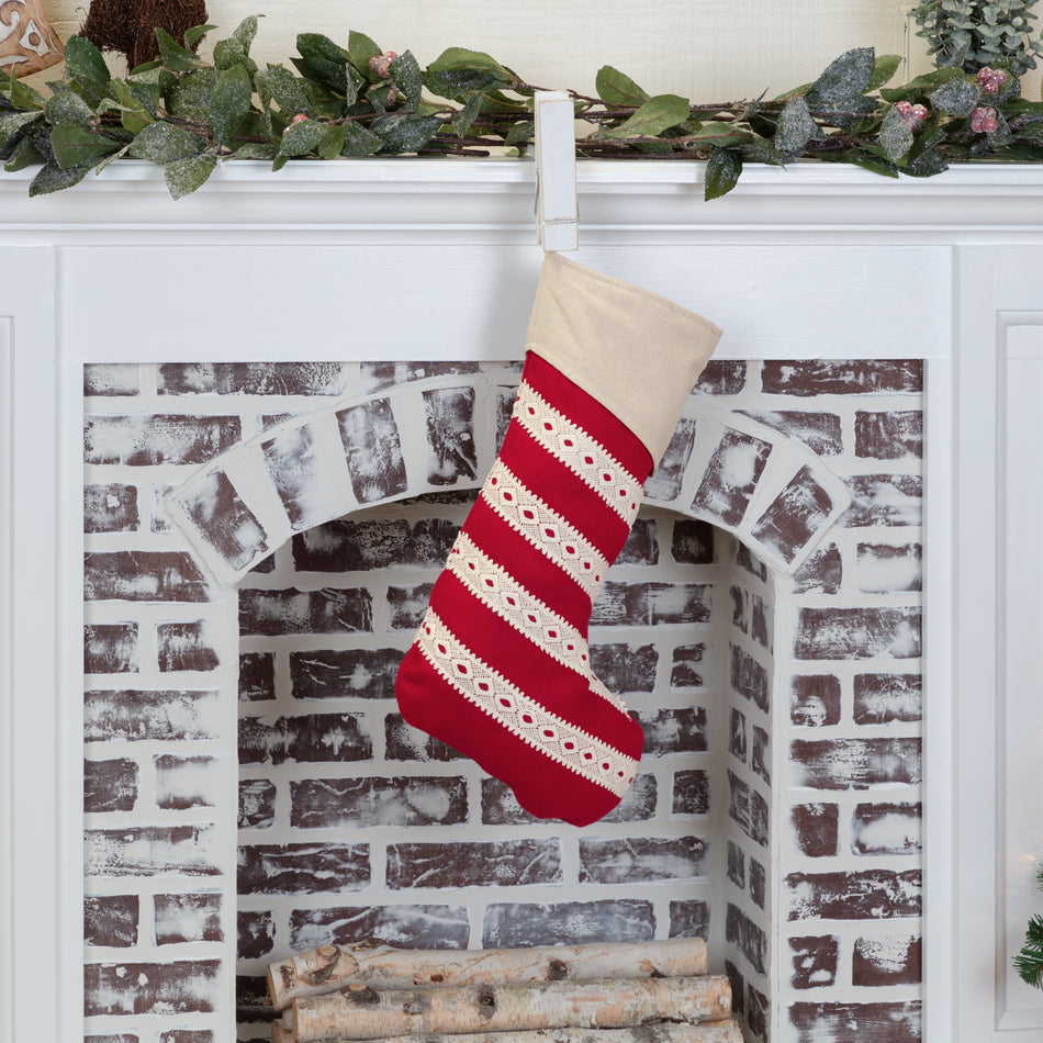 Margot Red Stocking 12x20