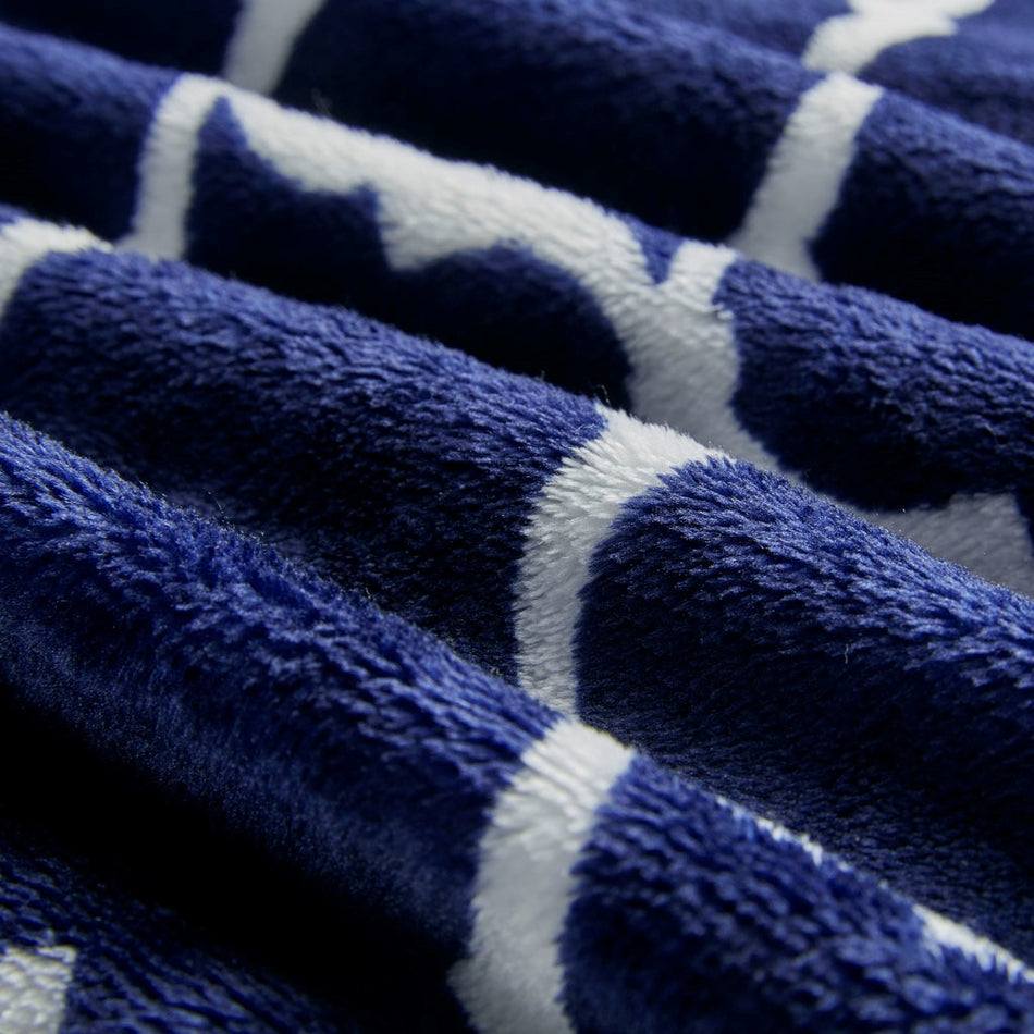 Ogee Oversized Throw - Navy - 60x70"