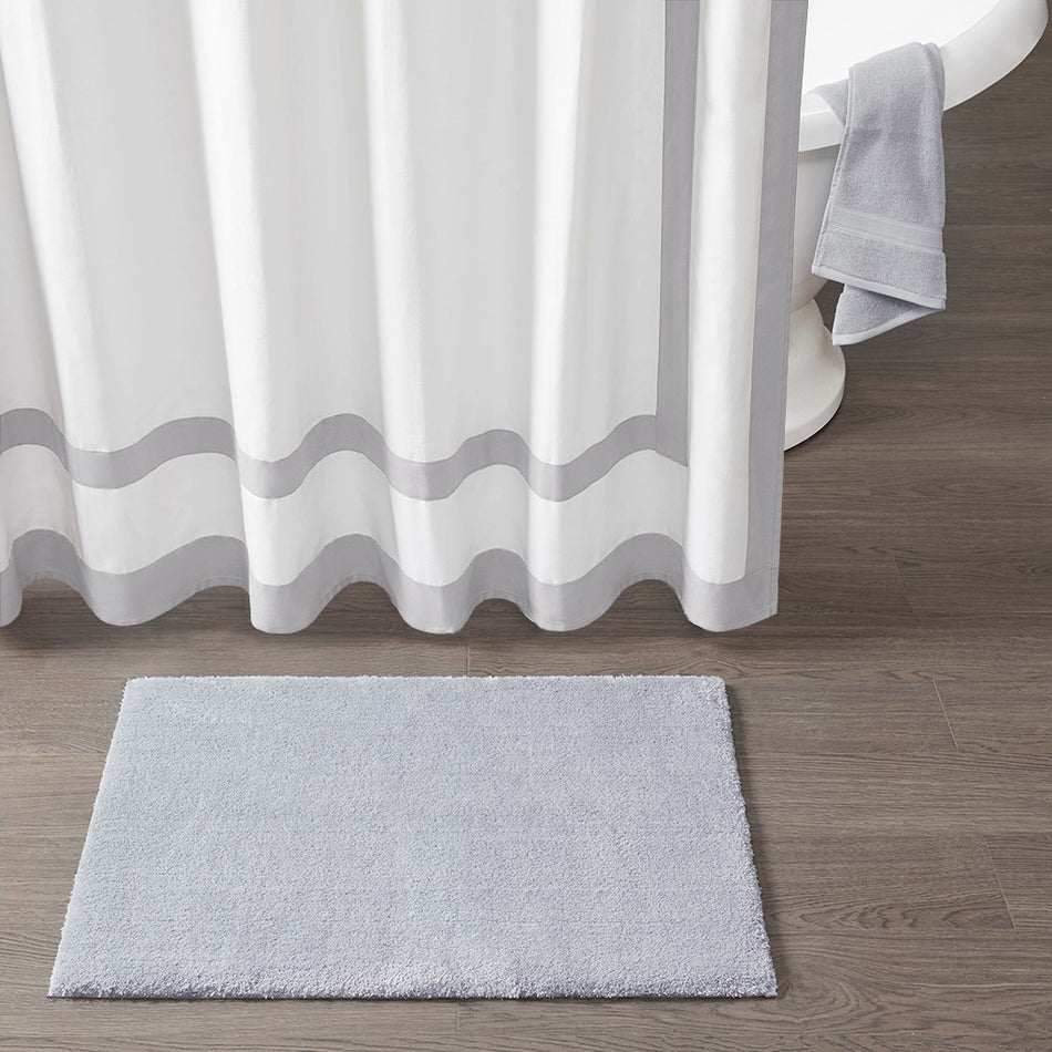 Marshmallow Bath Rug - Grey - Contour