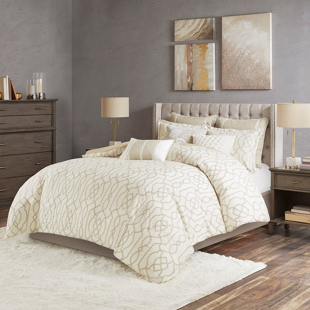 Madison Park Signature Clarity Comforter Set - Neutral - Queen Size