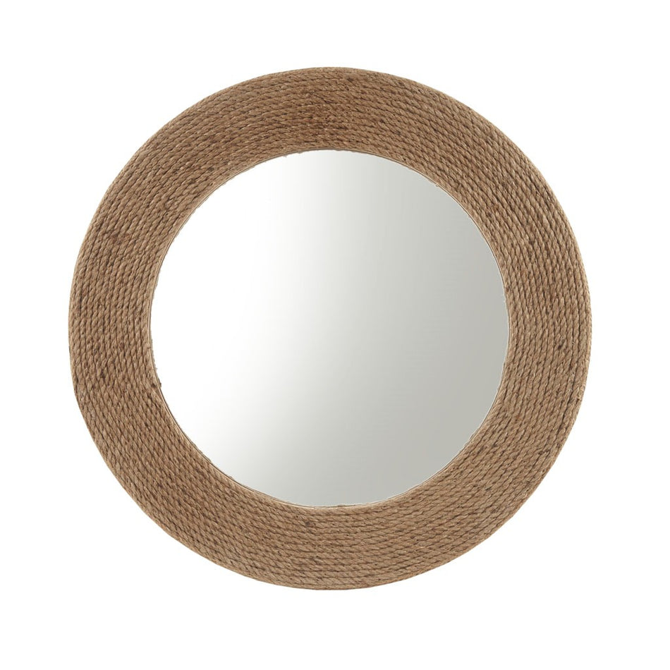 Cove Round Jute Mirror - Natural